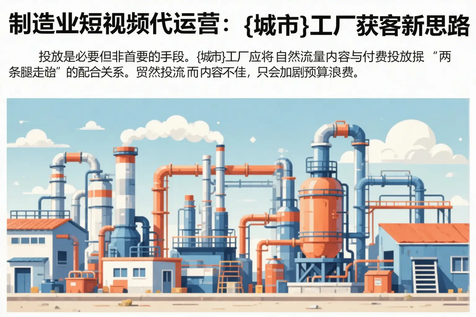 制造业短视频代运营:嘉陵工厂获客新思路